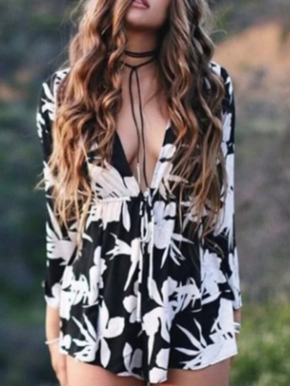 SHOW ME YOUR MUMU Floral Romper Lilly Collins Size Small